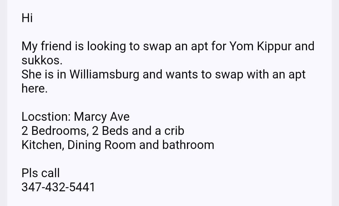 Apt Swap for YK and succos